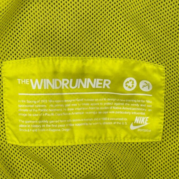 Nike Windrunner Jacket Womens Large L Yellow Purple Hooded Windbreaker Full Zip - Picture 4 of 11